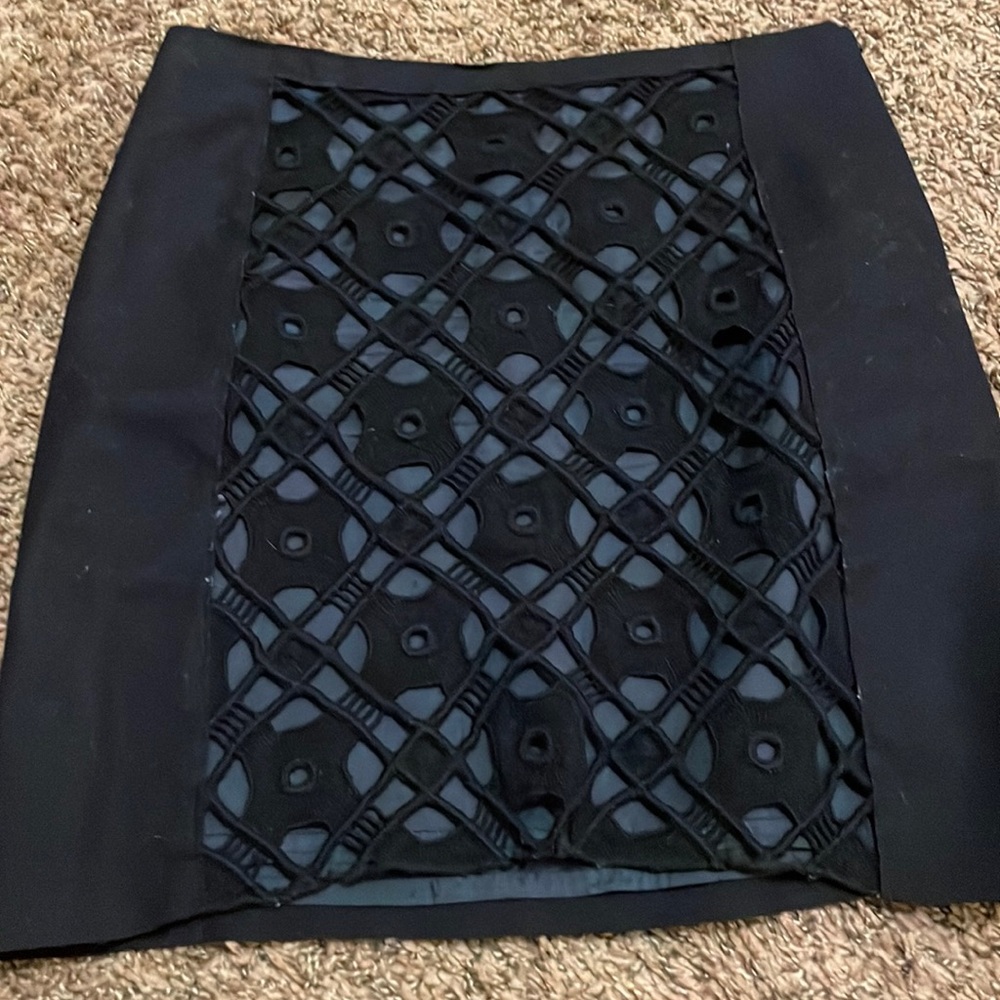 Black Philosophy wool mini skirt size 6